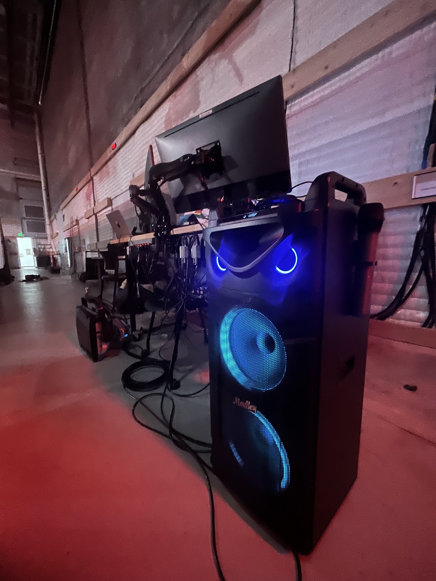 The VJ setup for Beyond Fashion